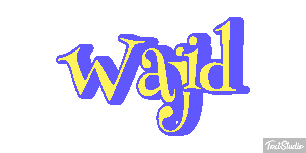 Wajid Efeito do texto