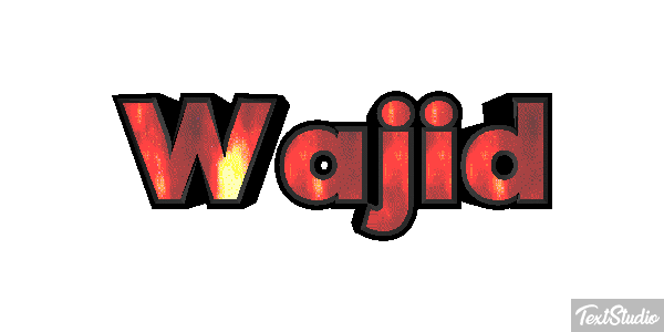 Wajid Efeito do texto