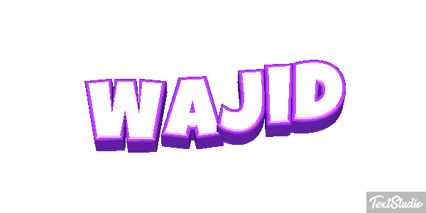 Wajid Efeito do texto