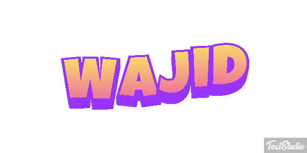 Wajid Efeito do texto