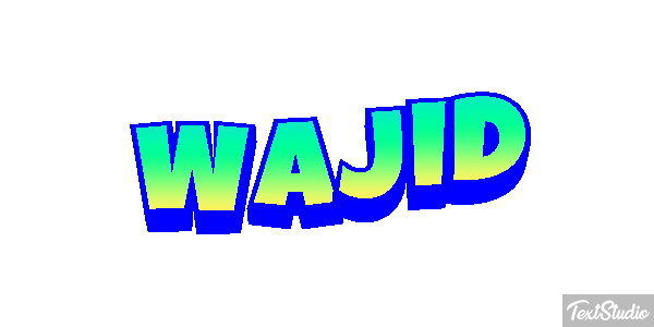 Wajid Efeito do texto