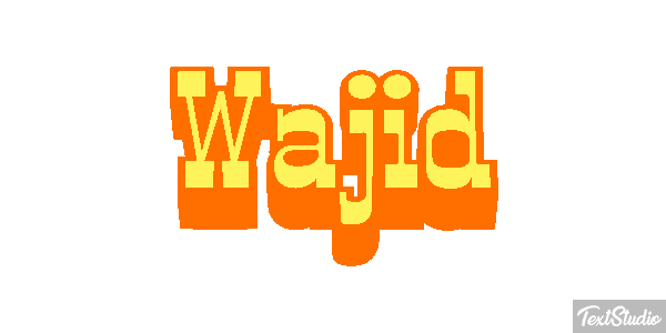 Wajid Efeito do texto