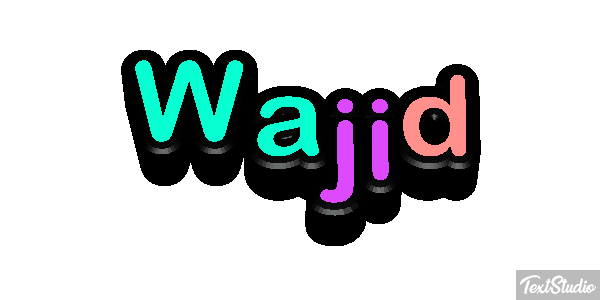 Wajid Efeito do texto