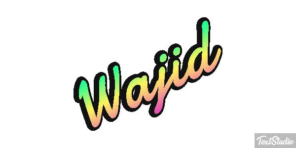 Wajid Efeito do texto