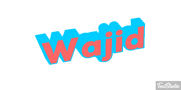 Wajid Efeito do texto