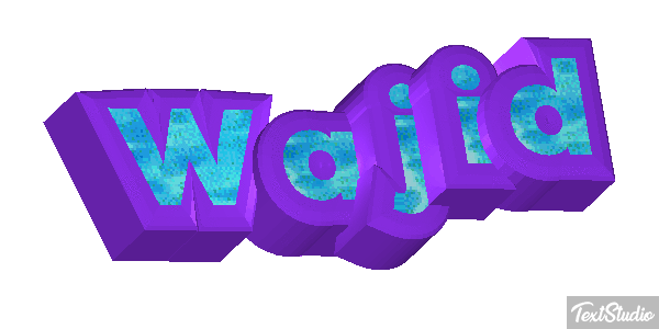 Wajid Efeito do texto