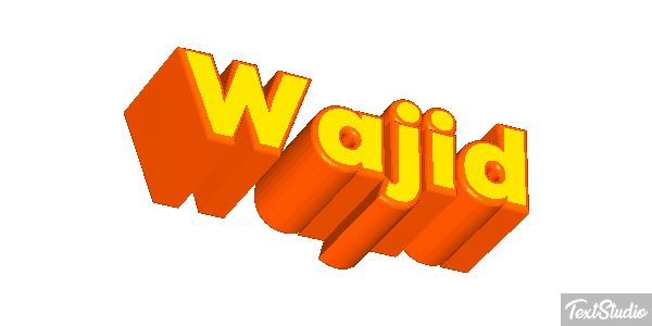 Wajid Efeito do texto