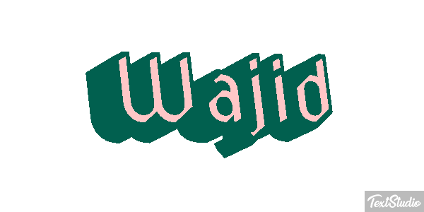 Wajid Efeito do texto