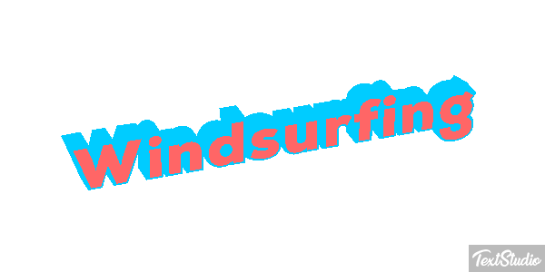 Windsurfing Efekt tekstowy
