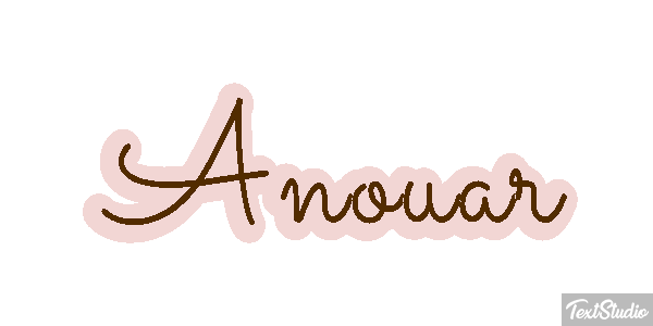 Anouar テキスト効果