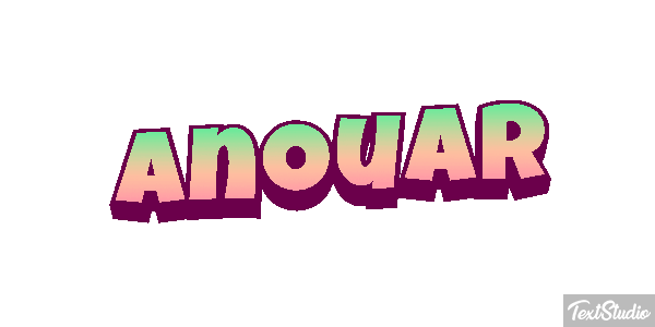 Anouar テキスト効果