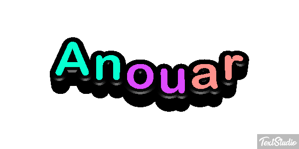 Anouar テキスト効果