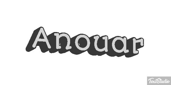 Anouar テキスト効果