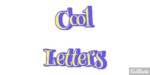 Cool Letters Efecto de texto