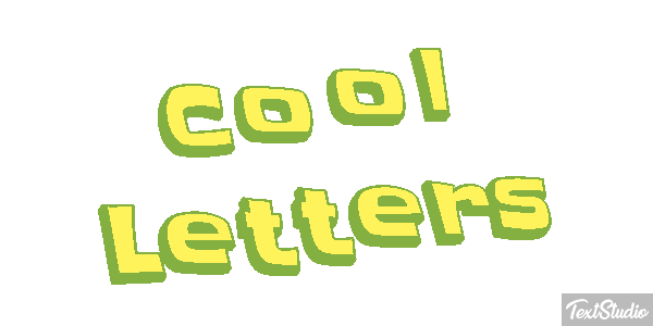 Cool Letters Efecto de texto