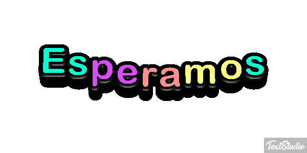 Esperamos Текстовый эффект