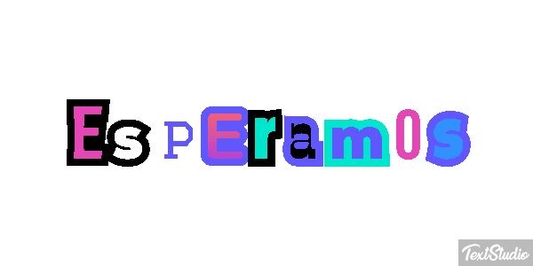 Esperamos Текстовый эффект