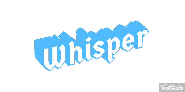 Whisper テキスト効果