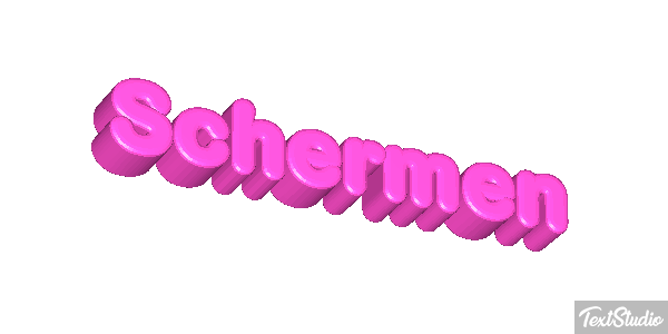 Schermen Tekst effect
