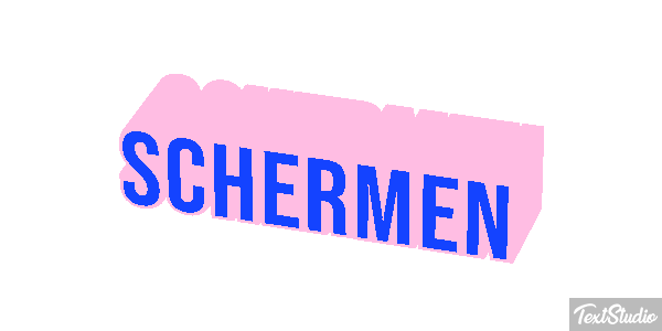 Schermen Tekst effect