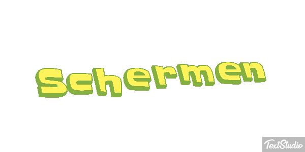 Schermen Tekst effect