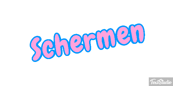Schermen Tekst effect