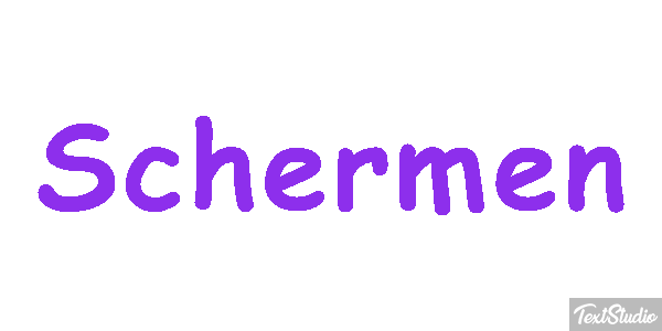 Schermen Tekst effect