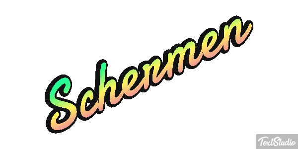 Schermen Tekst effect