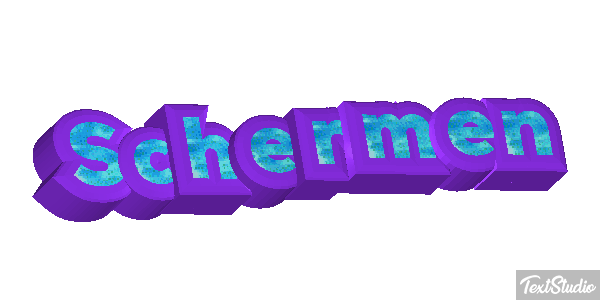 Schermen Tekst effect