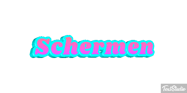 Schermen Tekst effect