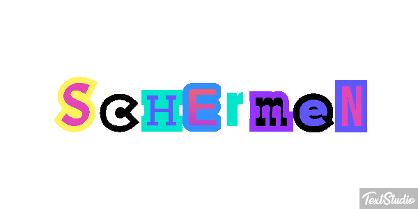 Schermen Tekst effect