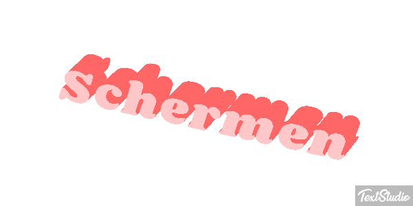 Schermen Tekst effect