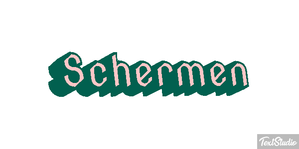 Schermen Tekst effect