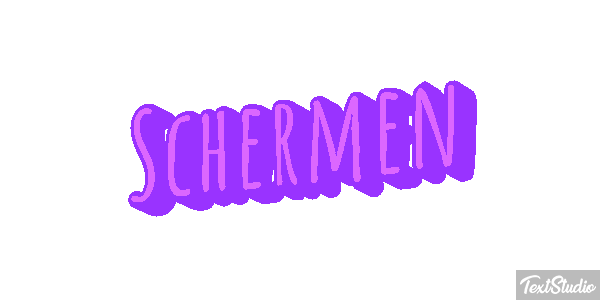 Schermen Tekst effect