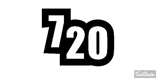 720 Tekst effect