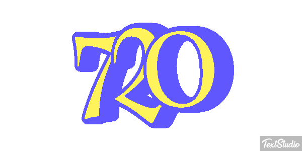 720 Tekst effect
