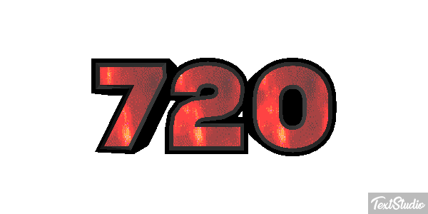 720 Tekst effect