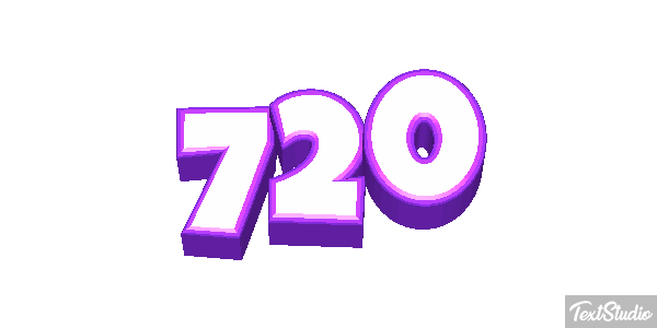 720 Tekst effect