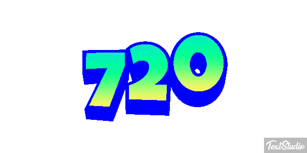 720 Tekst effect