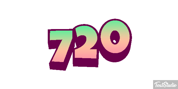 720 Tekst effect
