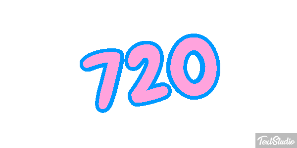 720 Tekst effect