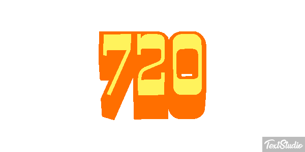 720 Tekst effect