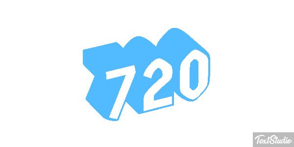 720 Tekst effect