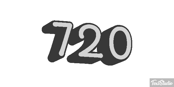 720 Tekst effect