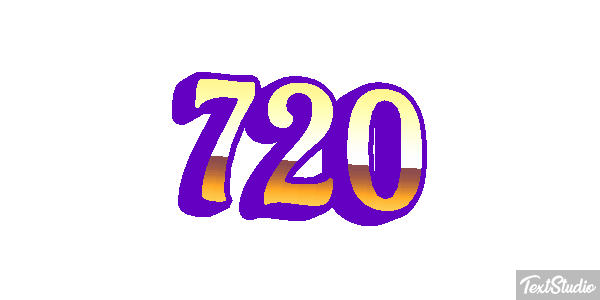 720 Tekst effect