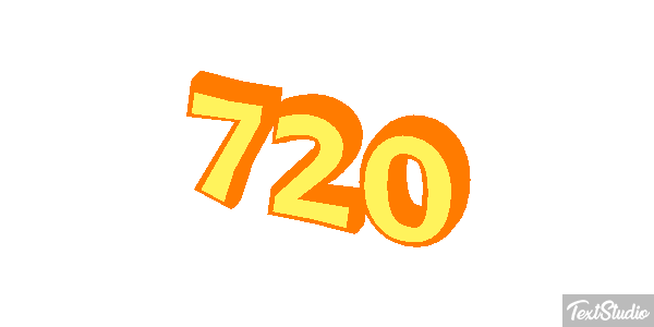 720 Tekst effect