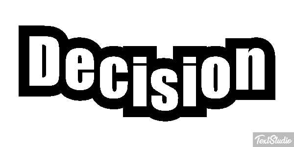 Decision Text effect