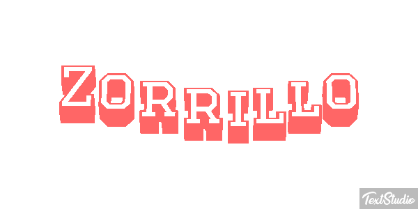 Zorrillo Text effect