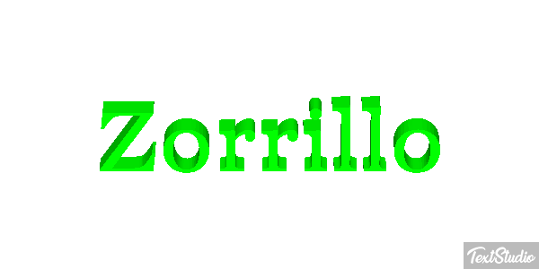 Zorrillo Text effect