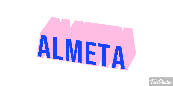 Almeta Text effect